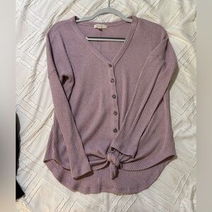 Urban Outfitters Lavender Ribbed Knit Top